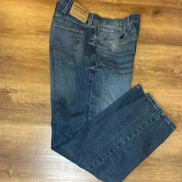 Signature Levi Strauss S51 Straight Faded  Men’s 38x30 Jeans - Picture 5 of 8